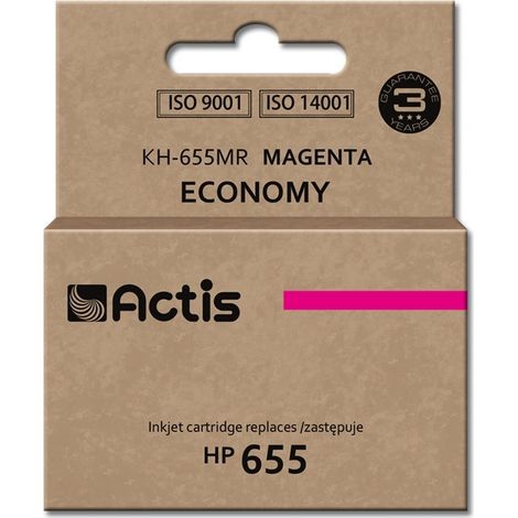 ACTIS KH-655MR - HP 655 Tintenersatz, rot, 12ml