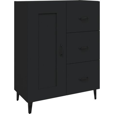 GBLY Sideboard Schwarz 69,5x34x90 cm Holzwerkstoff (1/5)
