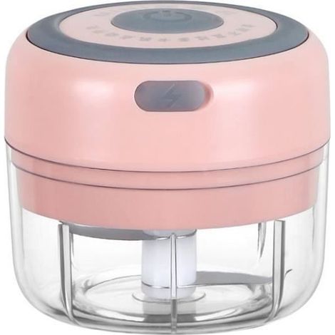 Mini broyeur à ail électrique sans fil de 100ML, mixeur de fruits et légumes, Gadgets de cuisine, RechargeablPink (1/4)