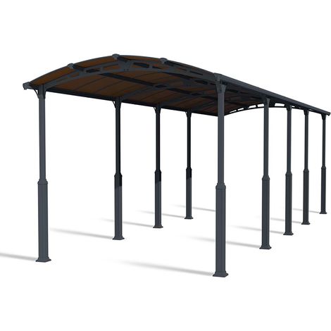 Alpine 10600 RV Carport Kit - Aluminium/Polycarbonate - L1077 x W352 x H307 - Grey