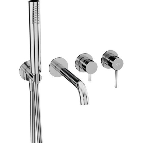 Conjunto Empotrado Bañera Sirio Cromo Con Kit - GME (1/2)