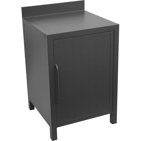 Mobile Cucina in Alluminio Uso Interno ed Esterno con Anta Antracite