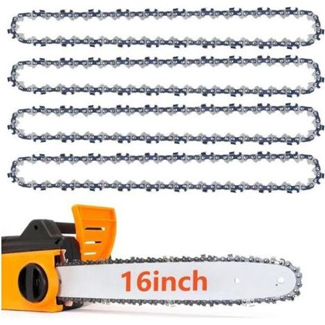 Lot de 4 chaînes de tronçonneuse 3/8\ (1/4)