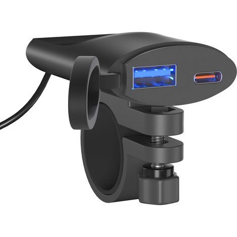 wasserdichte 12V-Motorrad-USB-Steckdose, 30W PD QC3.0 Schnellladung, IP65 Smart-Schalter für SUVs und Boote (1/5)