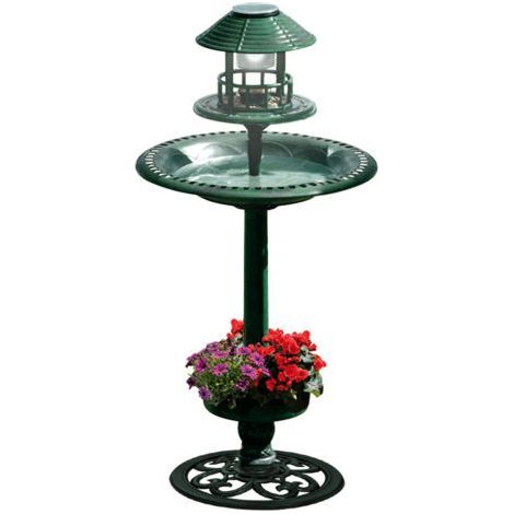 Bain d'oiseaux extérieur 2 PCS – Résine plastique durable – Diamètre 21 cm – Pour oiseaux sauvages et colibris – Facile à nettoyer