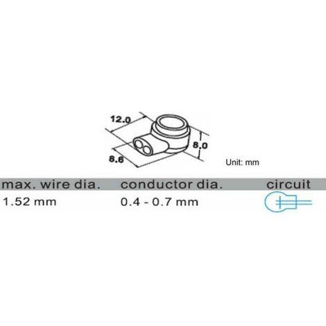Connectique De Jonction - 2 Pôles - Section 0.13 À 0.38 Mm² Flexible Et Rigide - Jaune - 100 Pièces (1/2)