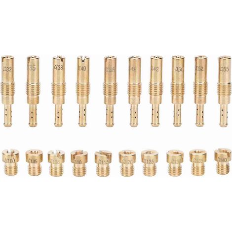 Kit de 20 gicleurs principaux et de ralenti pour carburateur de moto Keihin PWK CVK PE (1/4)