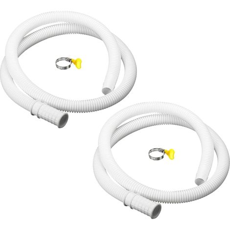 Paquet de 2 Universel Climatisateur Drainage Tuyau Blanc 16mm ID, 3.3ft avec PInce pour AC Unités Lave-linge (1/5)
