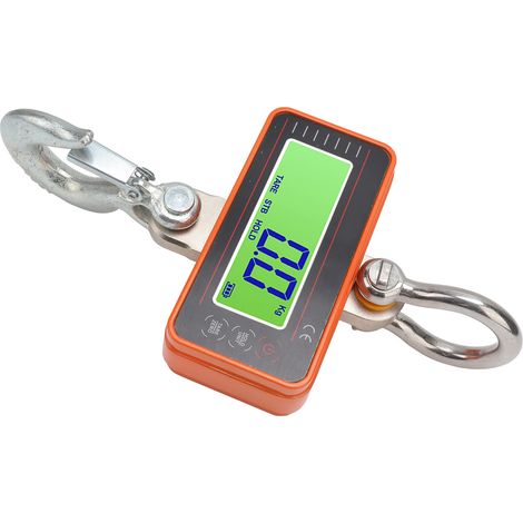 Balance électronique OCS-P2 orange de 500 kg pour grues, balance portative, balance de levage, balance à crochet haute précision, affichage direct, balance à crochet électronique sans fil légère (1/5)