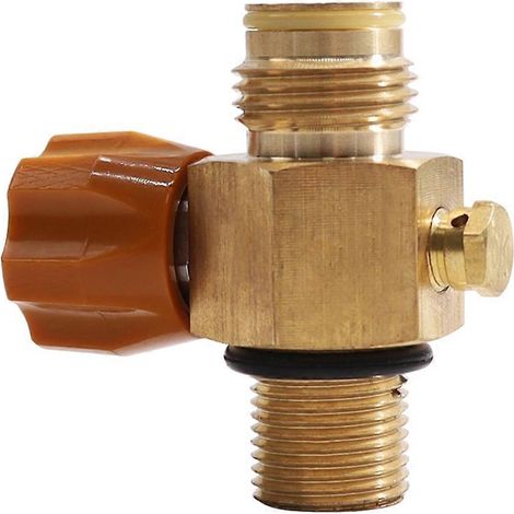 Adaptateur pour bouteille de CO2, G1/2 14 M18X1.5 Adaptateur de valve de remplissage CO2 Convertisseur de filetage Adaptateur pour bouteille de CO2 (1/5)