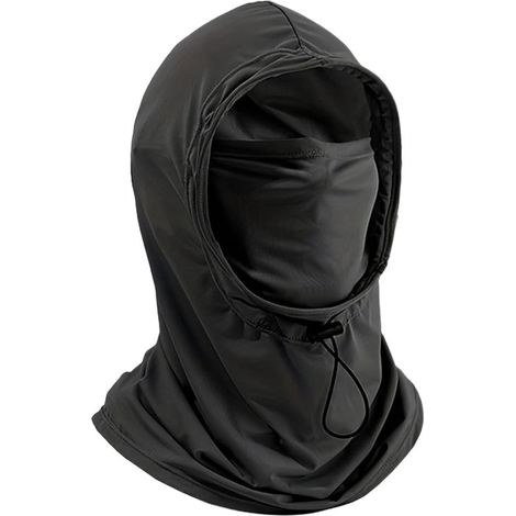 Mascarilla de protección solar,Gorro de protección solar,protector facial para exteriores,protector de cuello,negro (1/5)