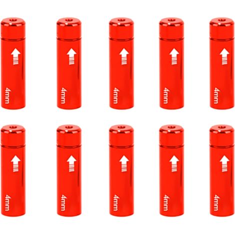 Convient aux embouts de flexibles de frein en paquet de 10 et aux raccords de flexibles de frein, rouge (1/5)