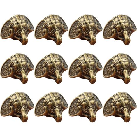 Protections D’Angle Éléphant Lot de 12 pour Boîte à Bijoux en Plastique Coffret Bois, Décoration Élégante et Professionnelle, Forme Unique pour Bords de Boîte (1/5)