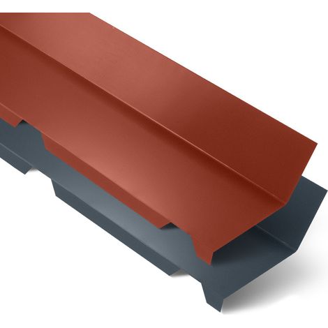 Faîtière crantée contre mur 2100 mm QuadCore KS1000RW Coloris: Gris Anthracite RAL 7016