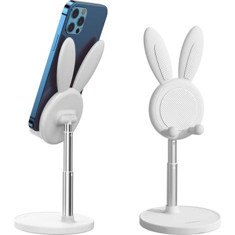 Support de téléphone de bureau, support de téléphone à hauteur et angle réglables, compatible avec la plupart des téléphones ou tablettes (4-10\ (1/5)
