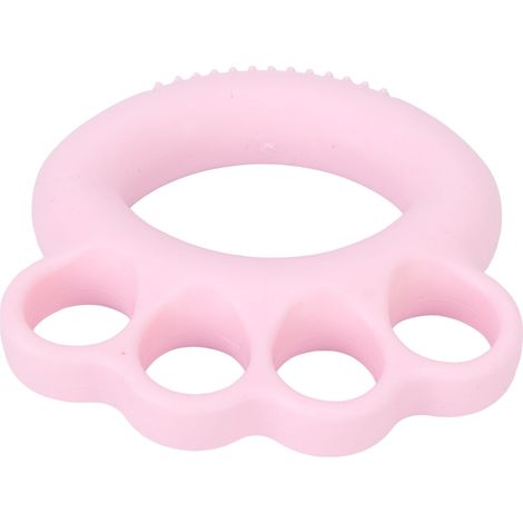 Poignée de musculation élastique anneau masseur doigts rééducation précoce rose (10LB)