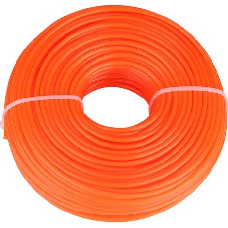 Fil Débroussailleuse Nylon 3mm 50m - Ligne de Haute Résistance et Durable pour Tondeuse et Débroussailleuse - Idéal pour Entretien de Jardin Pelouse et Terrains Accidentés Facile à Installer (1/5)