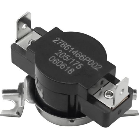 WE04X25198 tumble dryer thermostat, compatible with GE tumble dryers and most other tumble dryers.