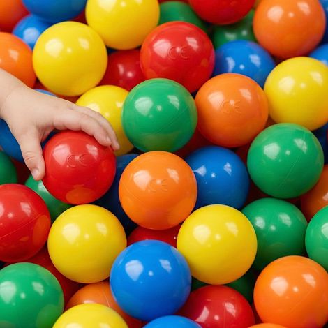 300 Balles Piscine Bébé 5,5 Balles Plastique Colorées pour Enfant Jeu Intérieur