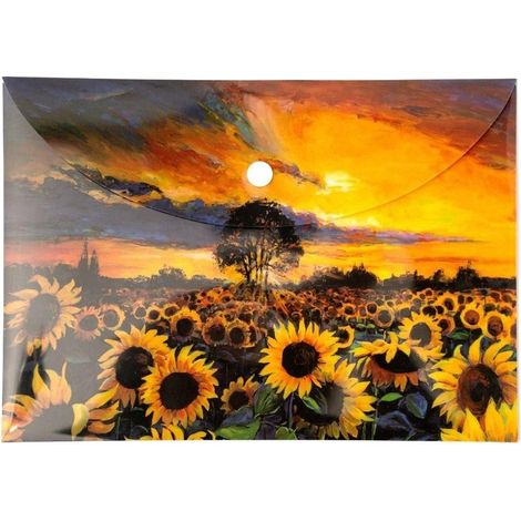PP A5 Sonnenblumen-Briefumschlagmappe