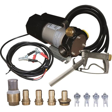 Groupe Transfert Eco 12V40L/M Pist Manuel Alu + Kit Raccord Renson (1/2)