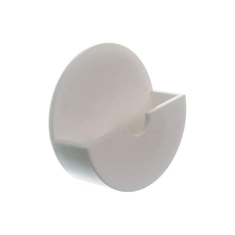 Lot de 2 supports auto-adhésifs en plastique blanc (1/2)