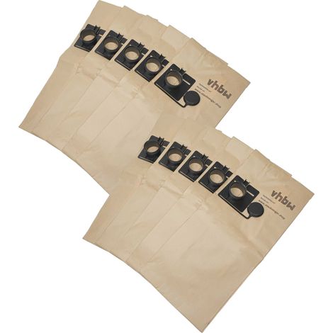 vhbw 10x Sacs compatible avec Festool FIS-CT 22/5 CT/CTL/CTM 22 aspirateur - 32,1cm x 29cm couleur sable (1/5)