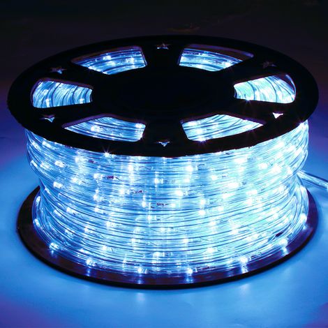 Wolketon LED Lichtschlauch Außen Innen,240 LEDs Wasserfest LED Schlauch,Partylicht Dekobeleuchtung Weihnachten,Blau 40m