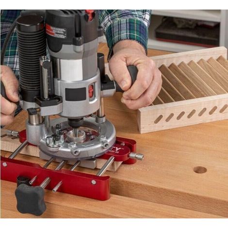 pair Pince à mortaise de précision 2 en 1 et positionneur de poinçon pour le travail du bois à Tenon libre