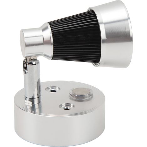 Lampe de chevet LED pour camping-car avec port de chargement USB, interrupteur tactile, intensité lumineuse réglable, compatible avec les appareils 12 à 24 V CC (voitures, bateaux, argent). (1/5)