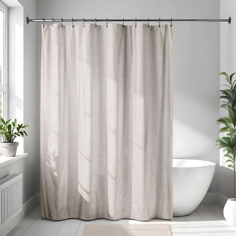 Rideau de douche microfibre 180x200cm- beige - Tendance (1/2)