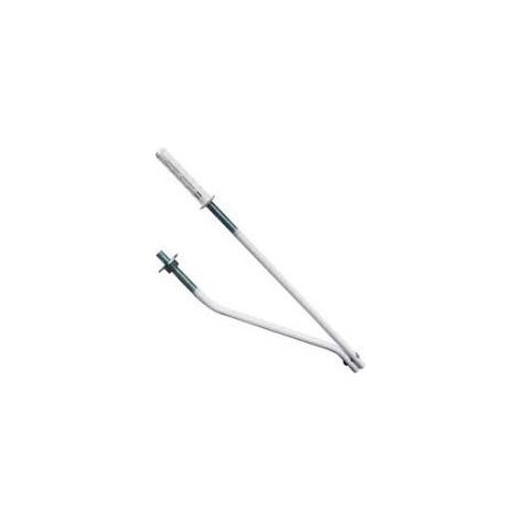 Coppia di mensole plastificate bianche per fissaggio lavabo e lavatoio - L. 340 mm 254340000 (1/3)
