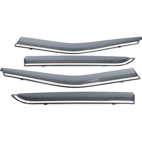 4-teiliger Sonnenschutz aus Edelstahl für die Fenster, Ersatz-Windabweiser für Ford Explorer (2013–2018), Regen- und Windschutz, robustes Autozubehör (1/5)