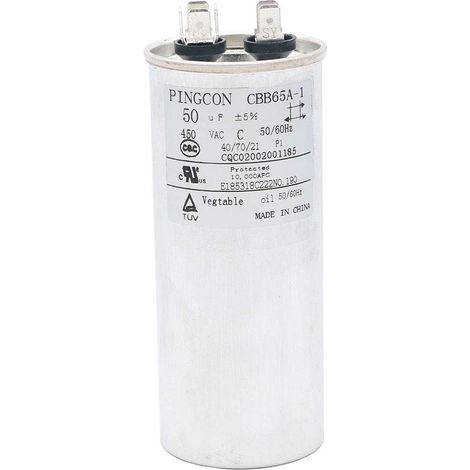50uF CBB65 Capacitor motor for air conditioner 450VAC SH 40/70/21 50/60Hz