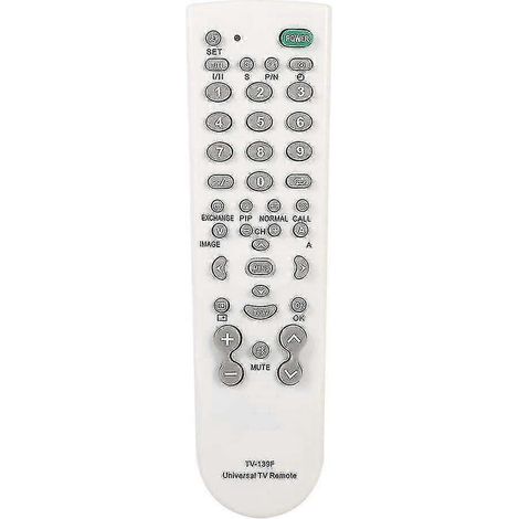 Télécommande universelle pour Smart TV - Modèle TV-139f - Télécommande de remplacement blanche (1/5)