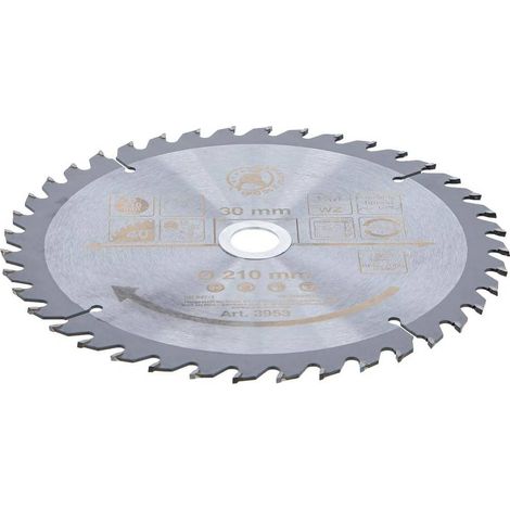 Lame de Scie Circulaire Métal Dur 210 x 30 x 2,6 mm - 40 Dents - Précision et Durabilité - D-Work (1/5)