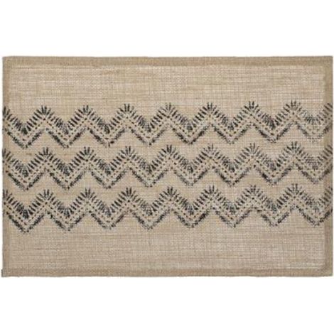 Set de Table en Jute "Chevron" 30x45cm Noir