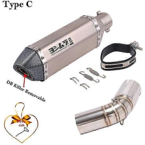 Slip On Para Suzuki V-strom 1050 Dl1050 2020 2021 Sistema De Escape De Motocicleta Conexin De Tubo De Enlace Medio Modificado Silenciador De 51mm( Type C) (1/5)