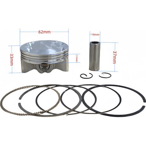 Motorcycle engine piston parts for cylinder liners and piston sets for Honda PCX160 (62 mm).--DTEKGAZ