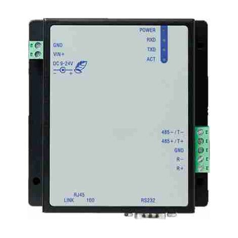 Convertitore TCP/IP RS-232/485/422. Convertitore da seriale a rete LAN usato quando si necessita di integrare il sistema di controllo accessi in una rete LAN esistente