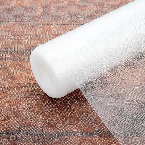 Tapis Fond de Tiroir - Non-Adhésif - Antidérapant - EVA - Transparent - 30x500cm (1/4)