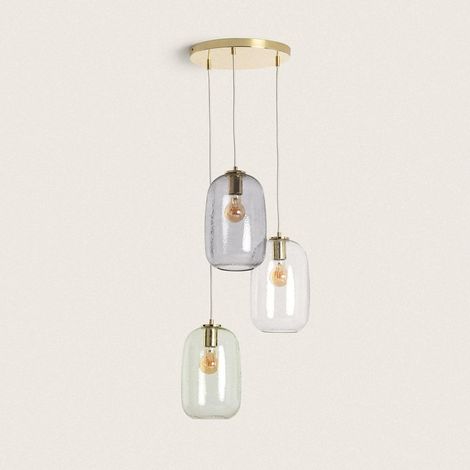 Lampada a Sospensione Vetro Bonhomía  Multicolore (1/5)