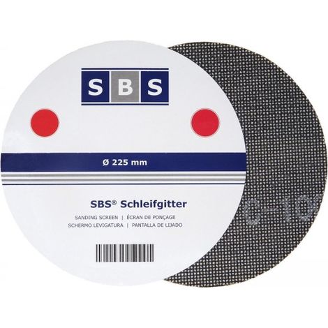 25 Blatt Gitterleinen Schleifgitter 225mm Korn 60 für Langhalsschleifer Trockenbau (1/4)