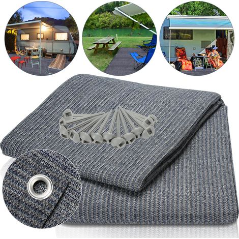 Wolketon Tappeto per tenda 300x500 cm HDPE PEHD Antipozzetti d’acqua per campeggio all’aperto