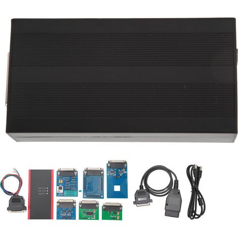 Jeffergarden Programmateur de clé ECU V87, prise en charge EEPROM IMMO, outil de diagnostic automobile multifonction avec réinitialisation complète de la radio (1/5)