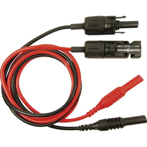 Cliff CIH7250 Messleitungs-Set MC-Stecker, MC-Buchse Stecker 4 mm 1.00 m Rot, Schwarz 1 St.
