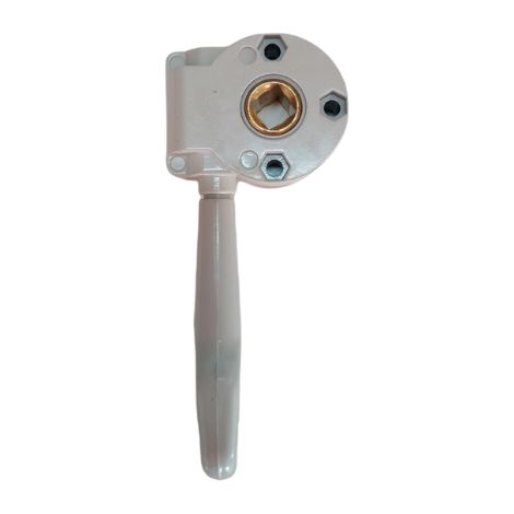 TENDAGGIMANIA Argano per Tende da Sole - Colore Bianco, Grigio, Marrone, Avorio - Rapporto 1:11- Colore Grigio