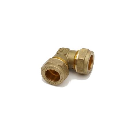 PrimaPlus 15mm Brass Compression Elbow Fittings (Pack of 10) (1/3)