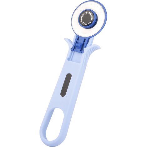 Cutter rotatif à rouleau pour outils textiles, outils de loisirs créatifs, accessoires de couture, bleu, 45 mm (1/5)