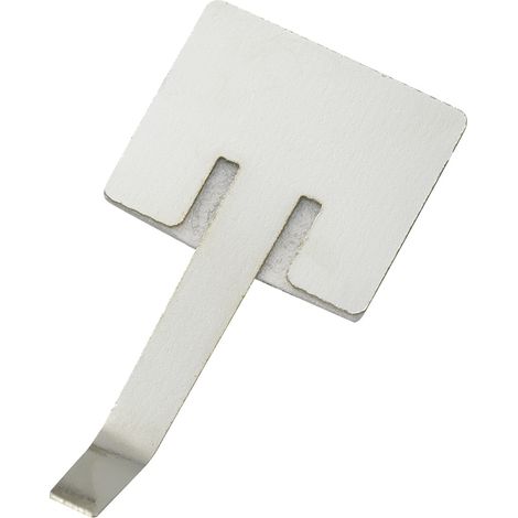 TRU COMPONENTS Bride de montage autocollant 543655 Plage de Ø du faisceau 6 mm (max) argent 1 pc(s)